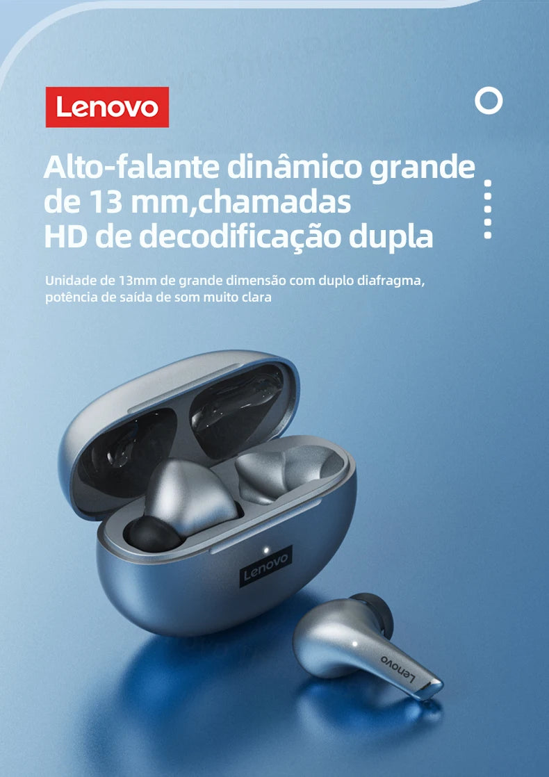 Fones de Ouvido Lenovo LP5 – Sua Música, Sua Vibração