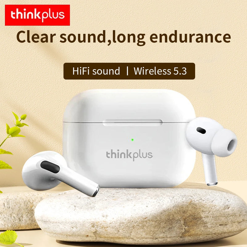 Lenovo ThinkPlus Fones Sem Fio – Áudio Premium e Conforto Intra-Auricular para Seu Dia a Dia