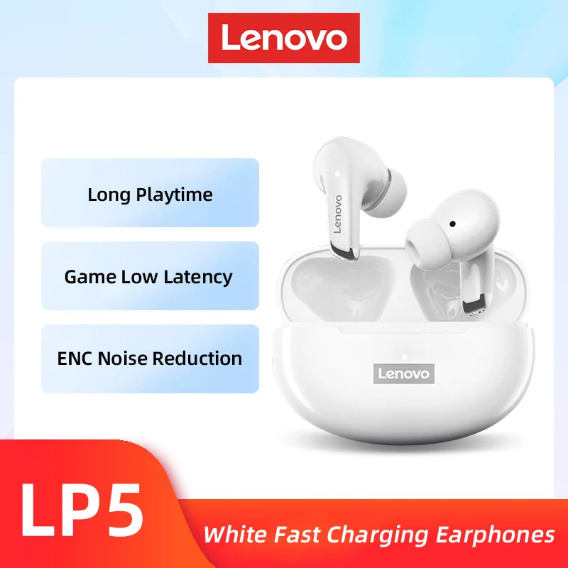 Fones de Ouvido Lenovo LP5 – Sua Música, Sua Vibração